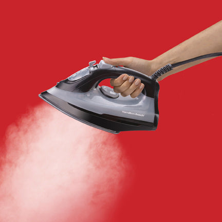 Plancha de Vapor Hamilton Beach 14105, suela antiadherente Extra-Glide™