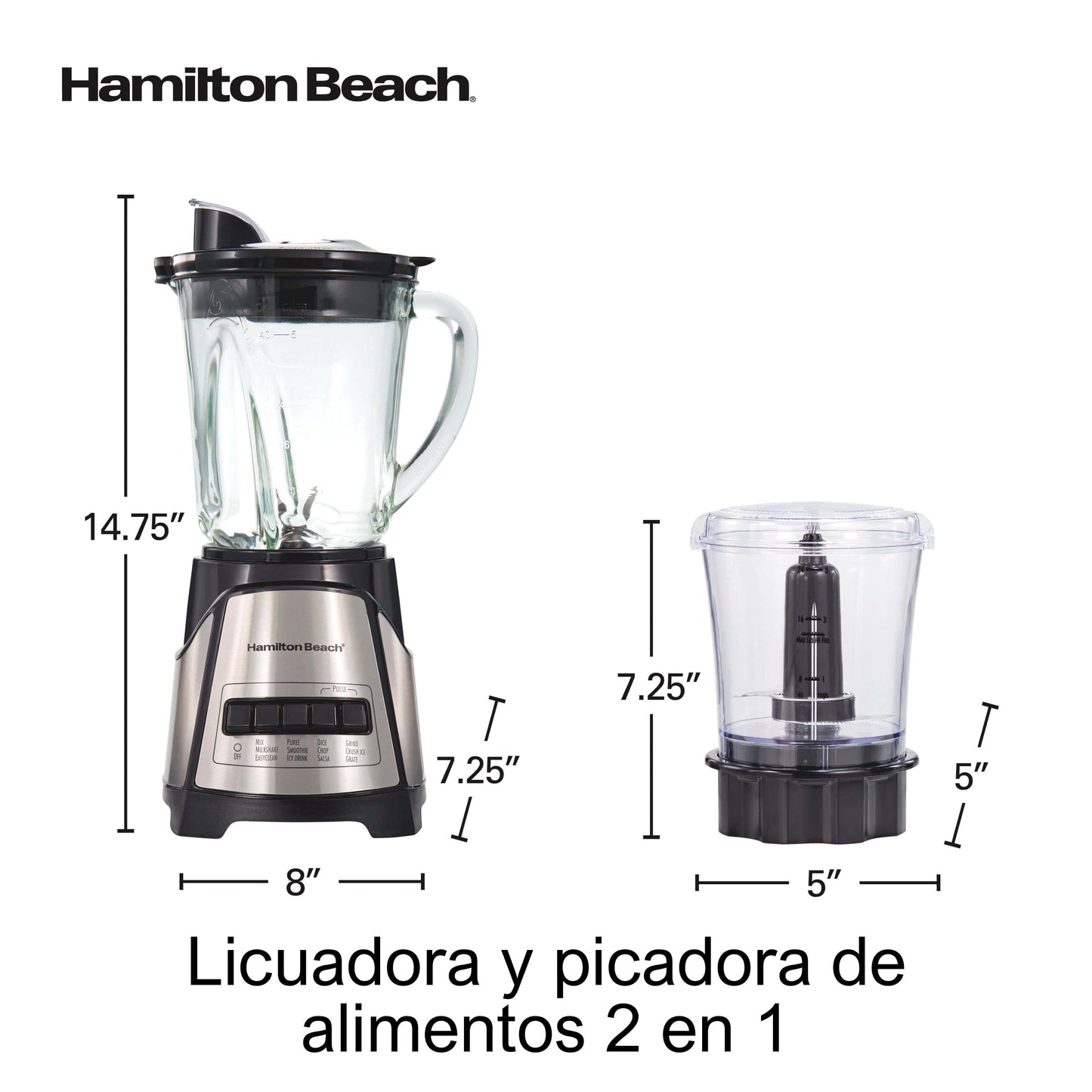 Licuadora Hamilton Beach Power Elite con Picador