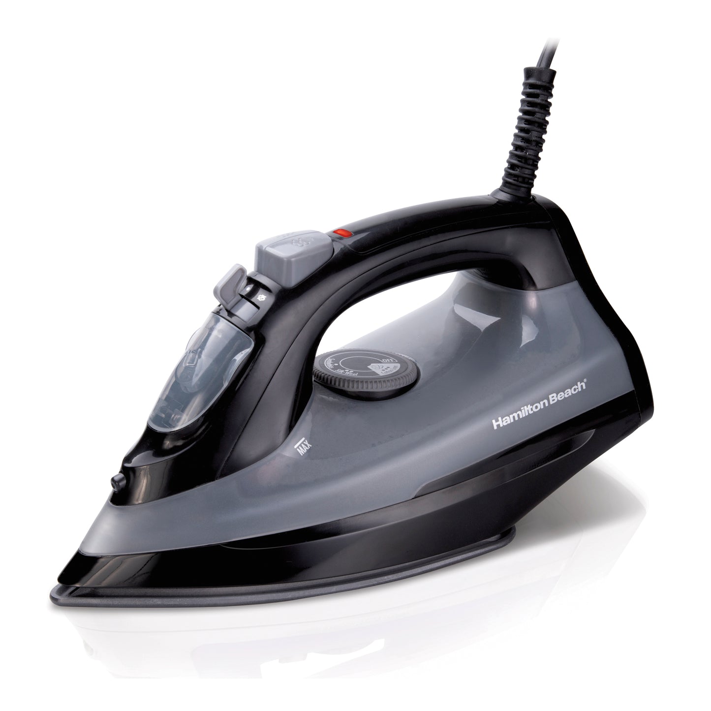 Plancha de Vapor Hamilton Beach 14105, suela antiadherente Extra-Glide™