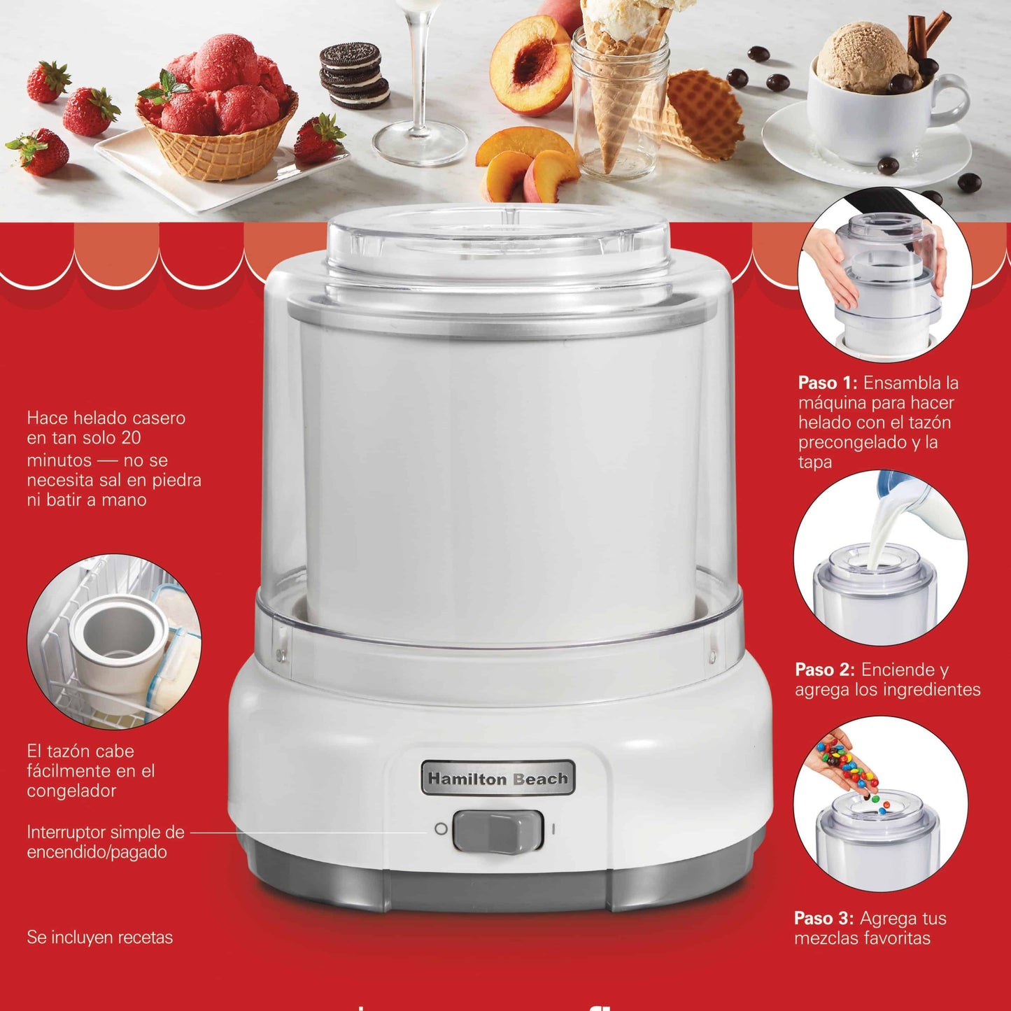 Máquina de Helados Automática Eléctrica