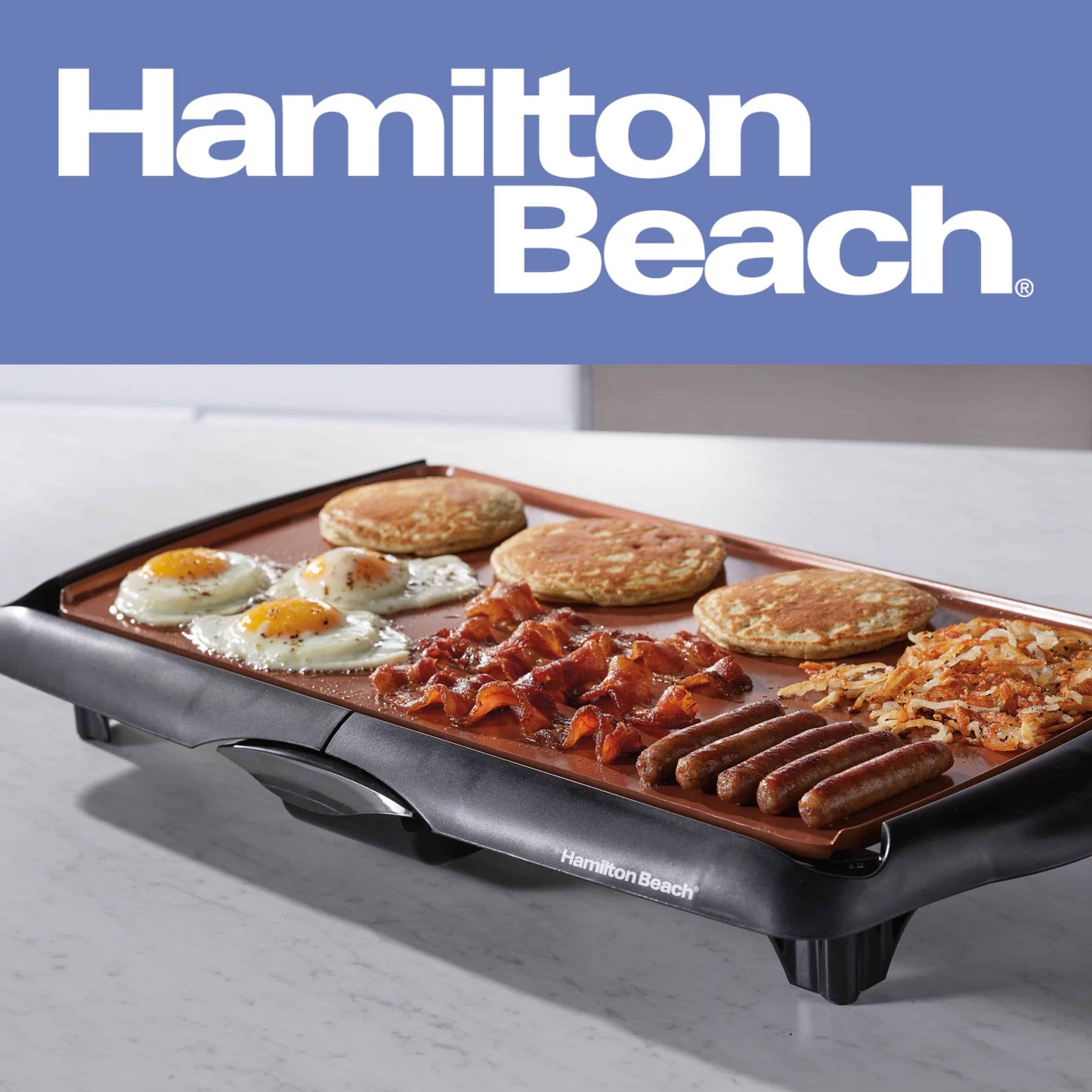 Plancha de Cerámica Hamilton Beach Durathon